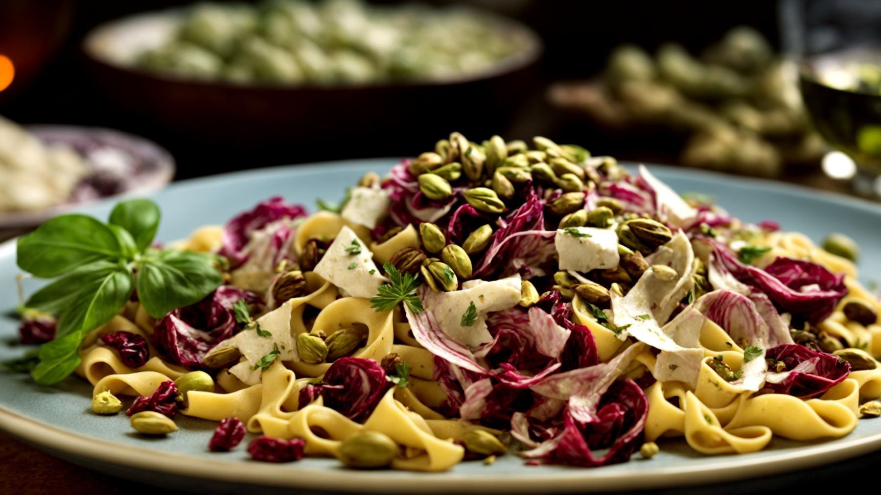 Pistacchi Radicchio Pasta Fresca"