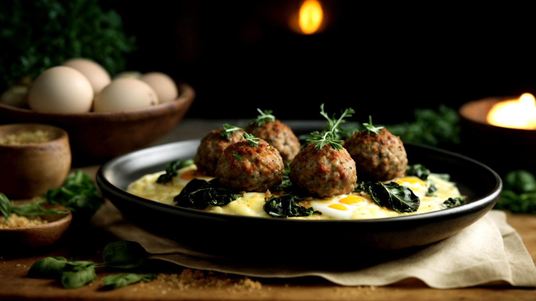 Polpette cavolo nero formaggio parmigiano"