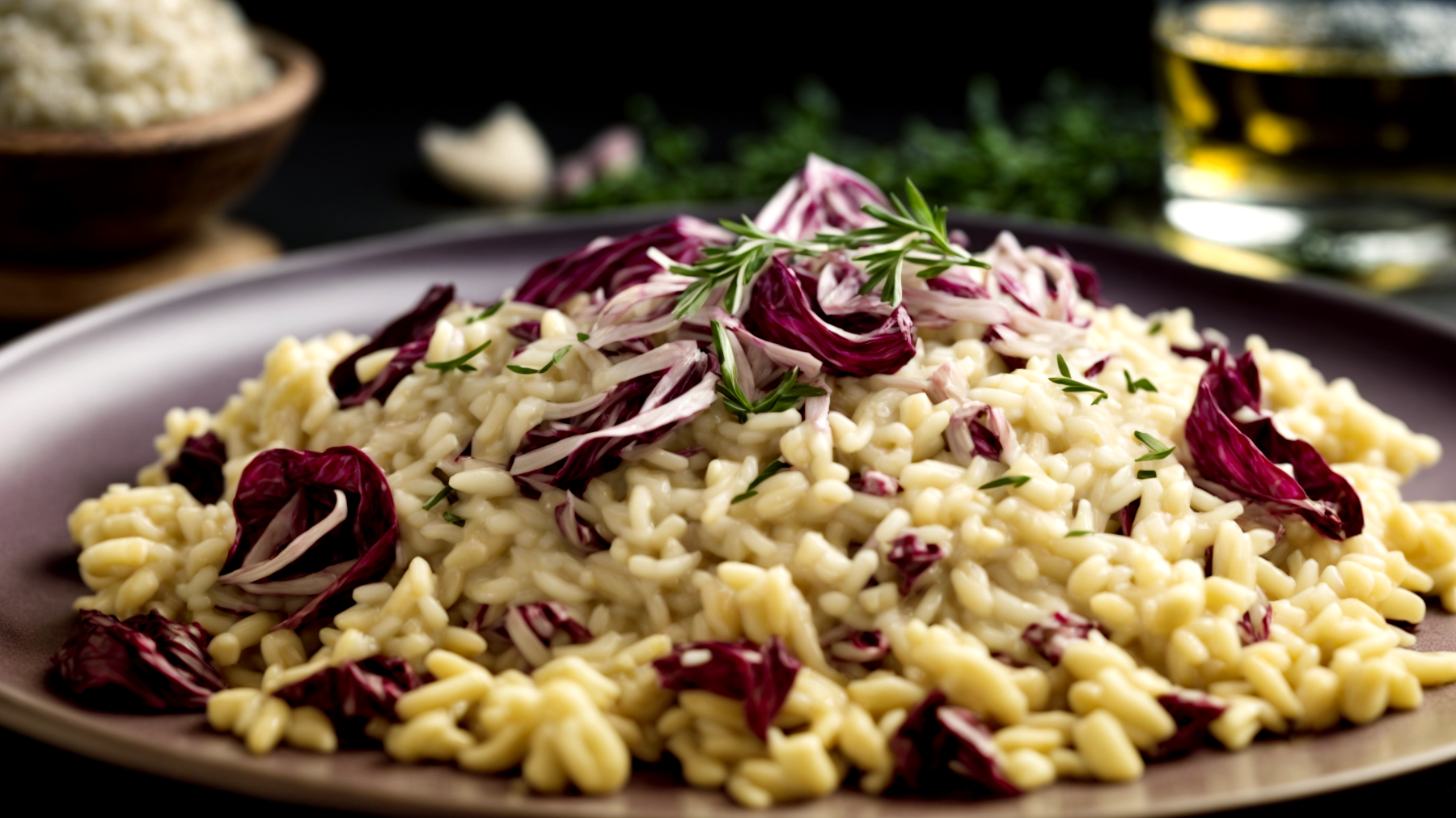 Risotto radicchio canestrelli"