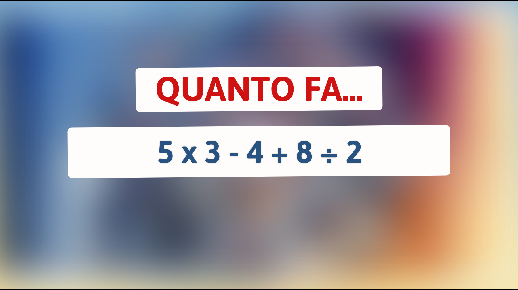 Sfida le tue capacità matematiche: riesci a risolvere questo indovinello che confonde anche i geni?"