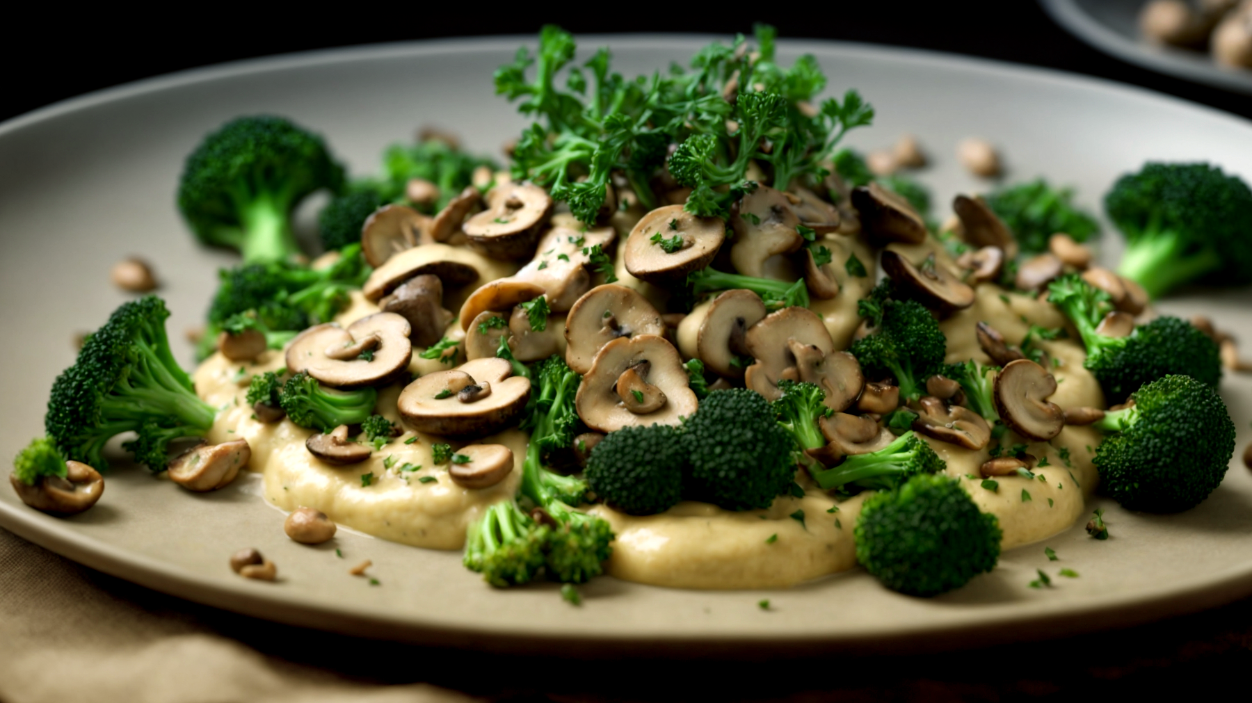 fagioli cannellini broccoli funghi porcini"